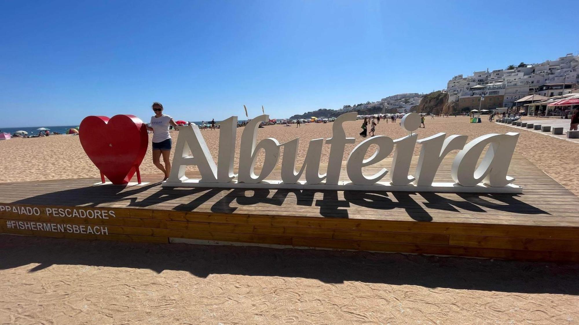 Charmant Appartement A 1Km De La Plage, Avec Piscine A Albufeira Eksteriør billede